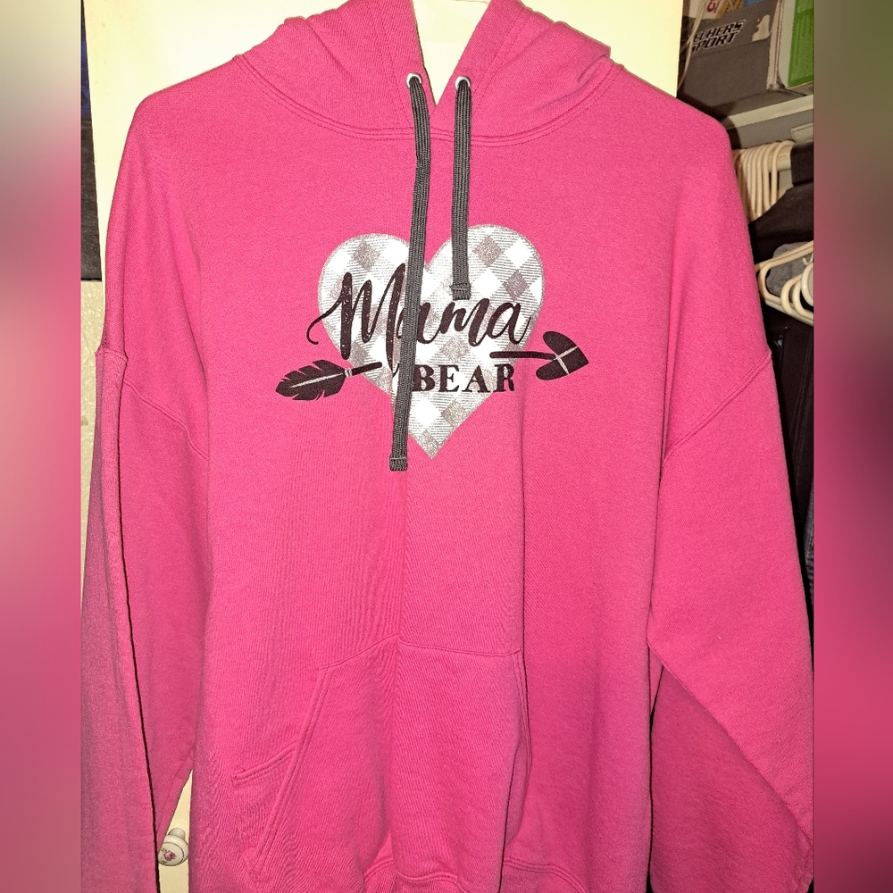 Pink Mama Bear Hoodie